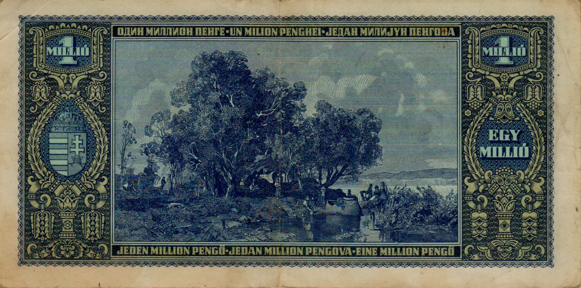 Hungary 1000000 1945 XF P-122